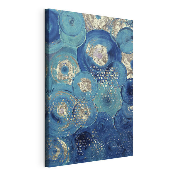 Cuadros Un cuadro con un círculo azul y plateado (SKU: s01035) Cuadros Cuadros Un cuadro con un círculo azul y plateado (SKU: s01035)