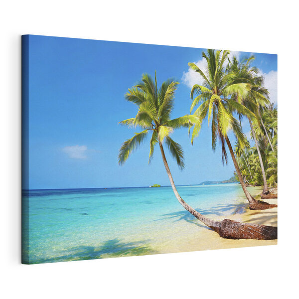 Cuadros Palmeras en una playa (SKU: s08296) Cuadros Cuadros Palmeras en una playa (SKU: s08296)