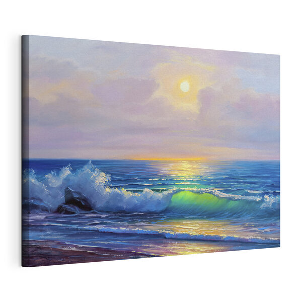 Cuadros Cuadros Cuadro de una playa con olas (SKU: s17732)