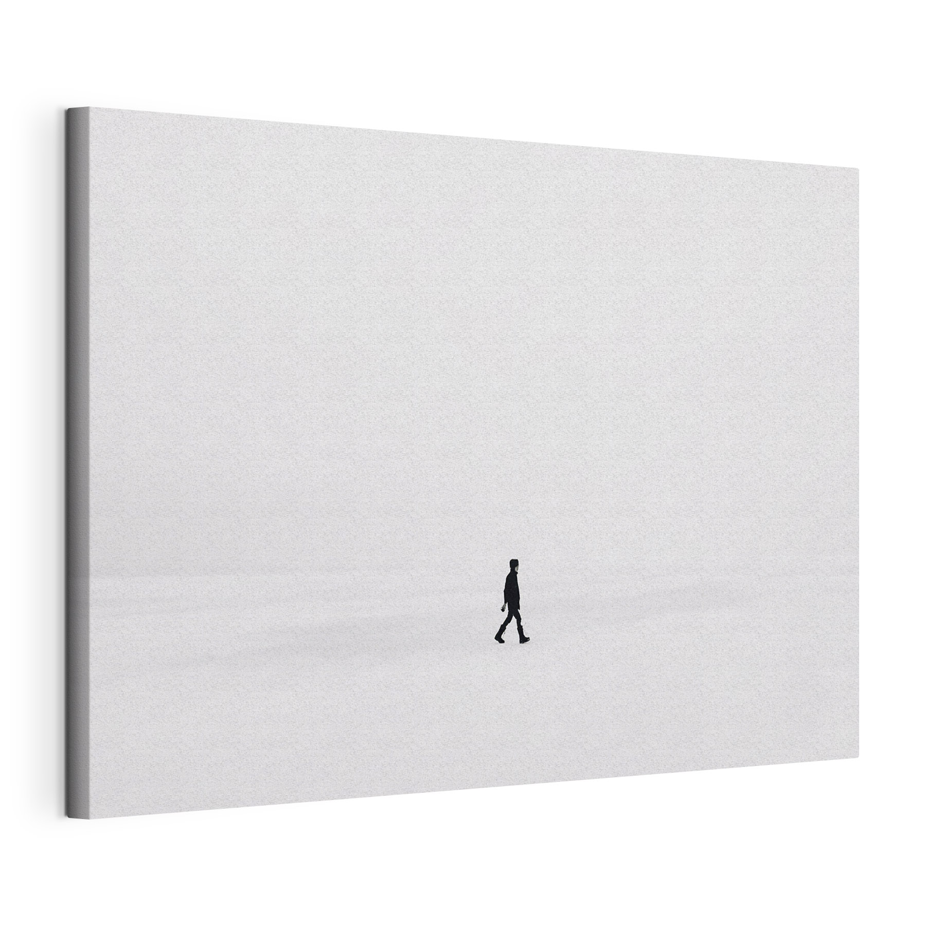 Person walking in the snow Person walking in the snow