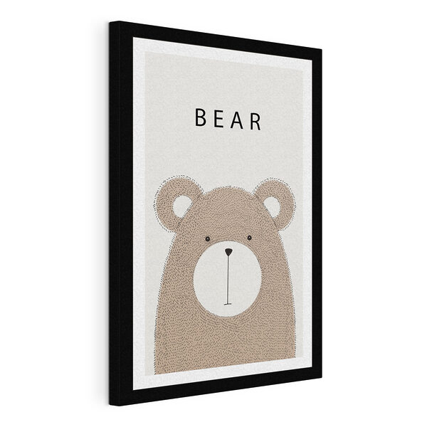 Cuadros Un oso con texto en negro (SKU: s31850) Cuadros Cuadros Un oso con texto en negro (SKU: s31850)