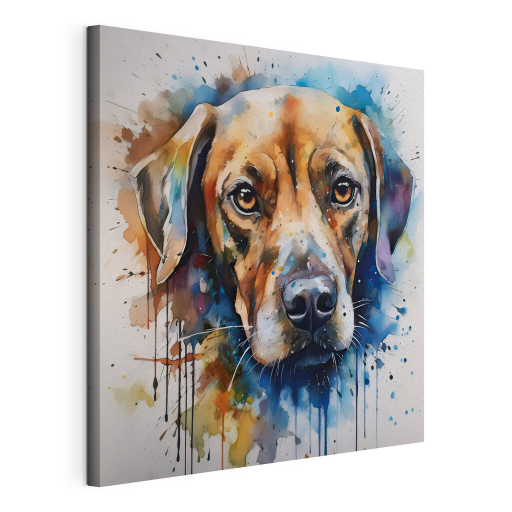 A painting of a dog A painting of a dog