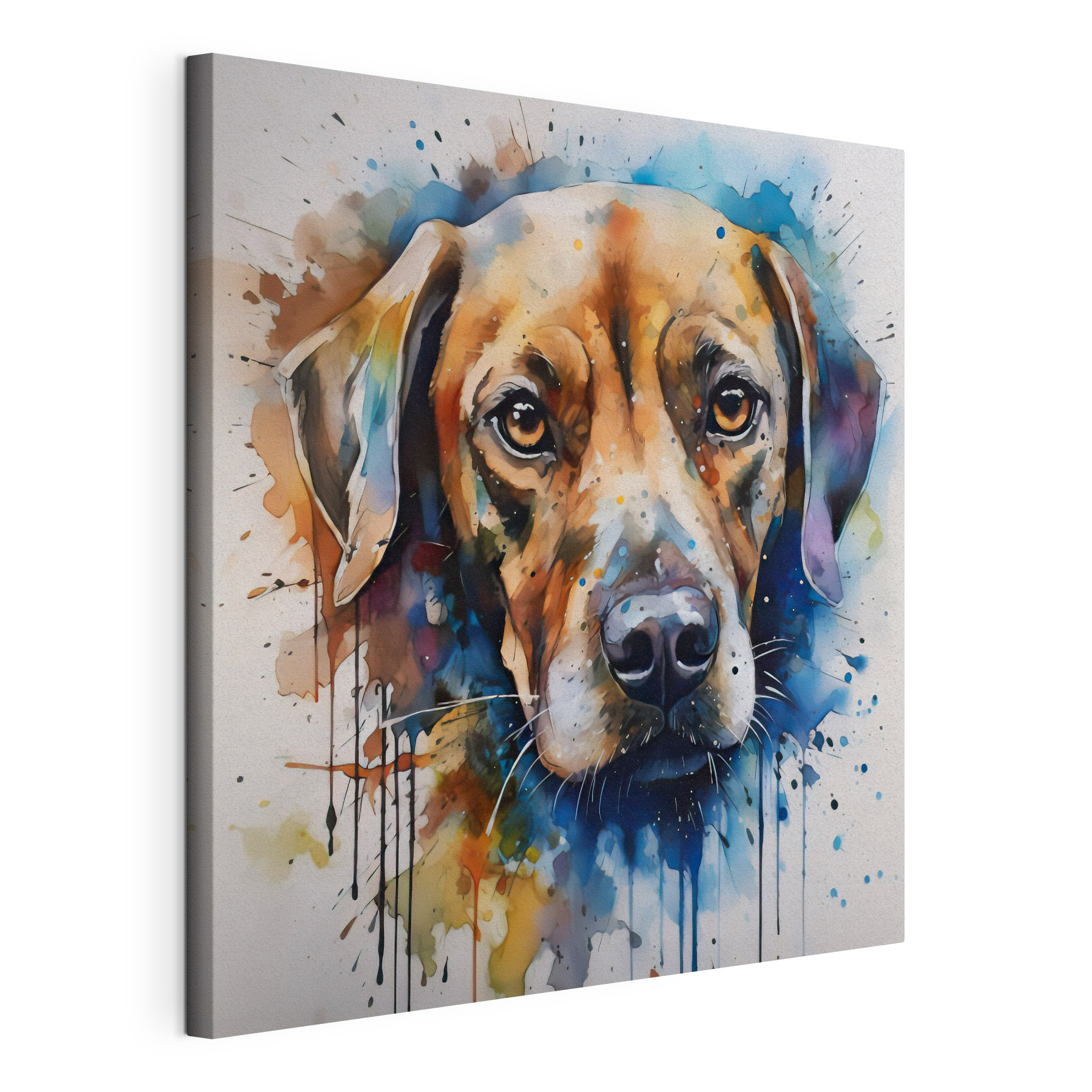 A painting of a dog A painting of a dog