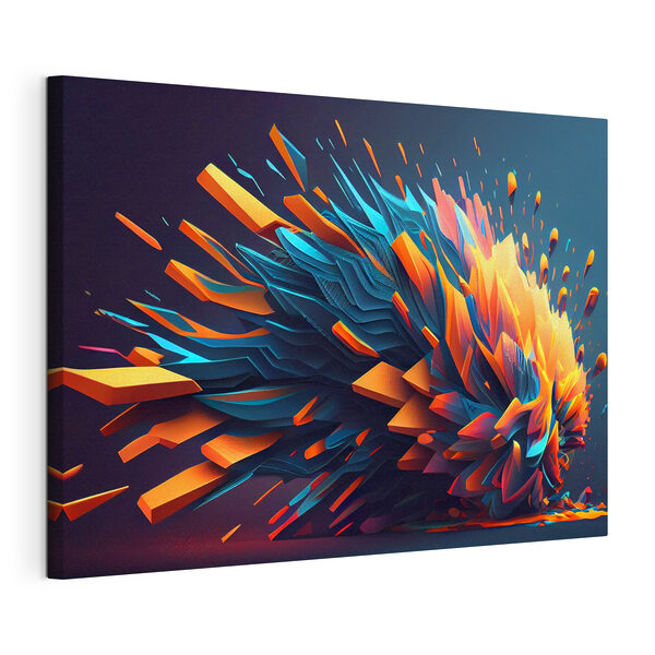 Una explosión de color y triángulos Cuadros Una explosión de color y triángulos