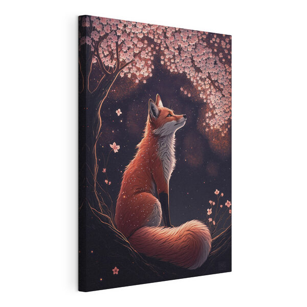 Cuadros Un zorro sentado en un árbol (SKU: s32547) Cuadros Cuadros Un zorro sentado en un árbol (SKU: s32547)