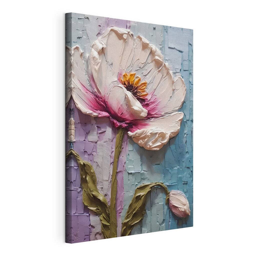 A painting of a flower A painting of a flower