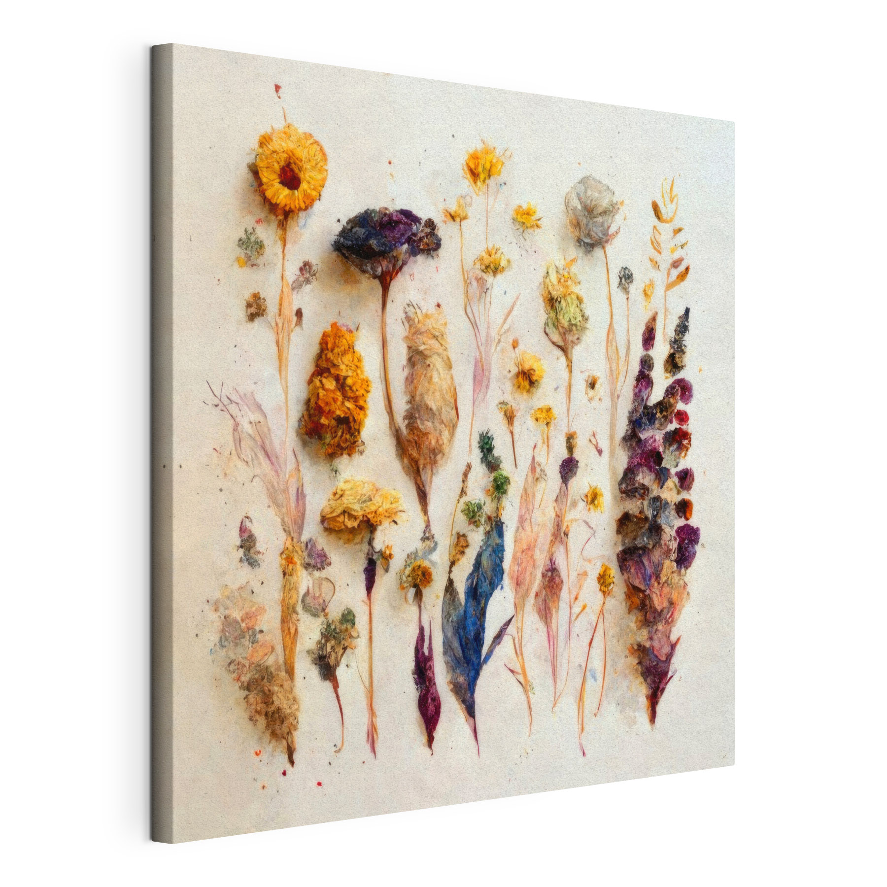 A group of dried flowers A group of dried flowers