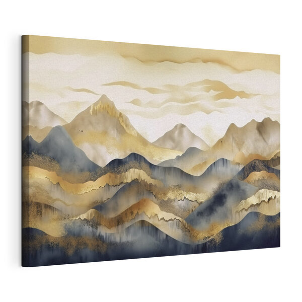 Un cuadro de montañas y niebla Cuadros Un cuadro de montañas y niebla