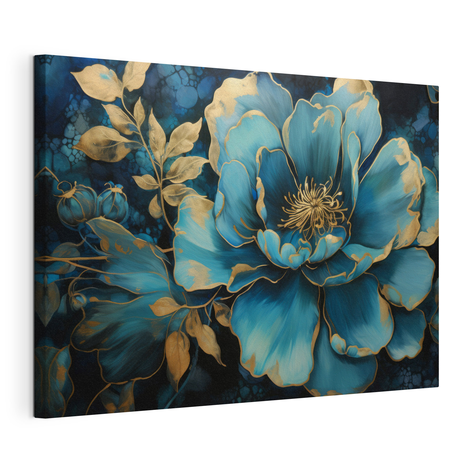 A painting of a flower A painting of a flower