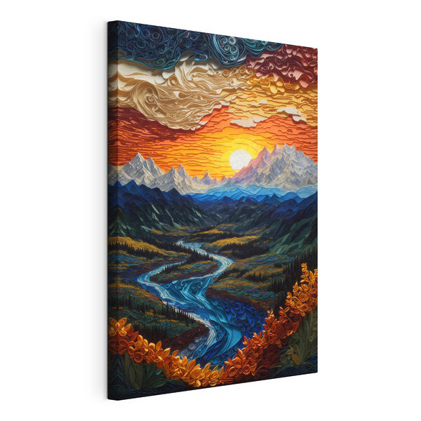 Cuadros Cuadro de un río que atraviesa un valle (SKU: s35834) Cuadros Cuadros Cuadro de un río que atraviesa un valle (SKU: s35834)