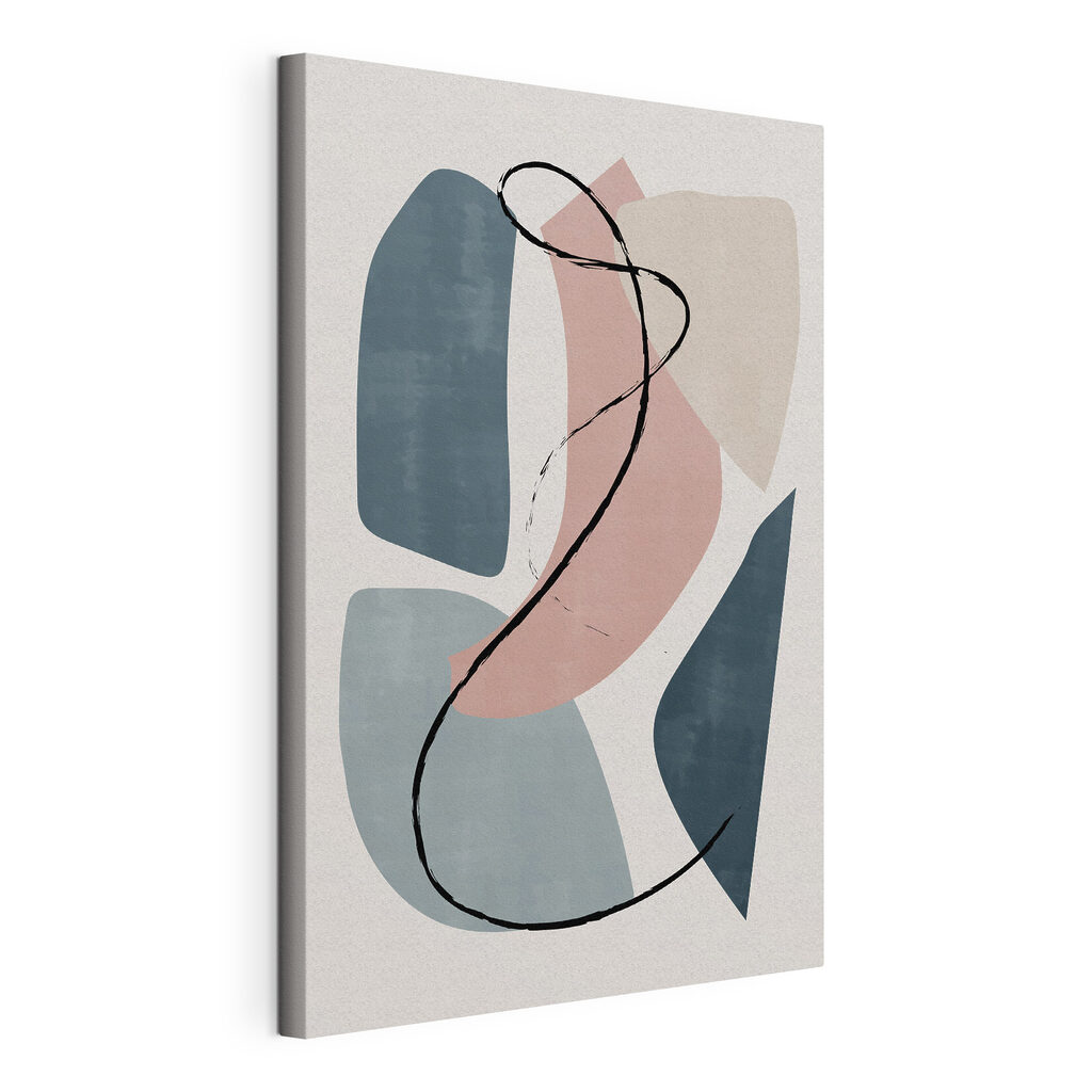 A art piece with a black line