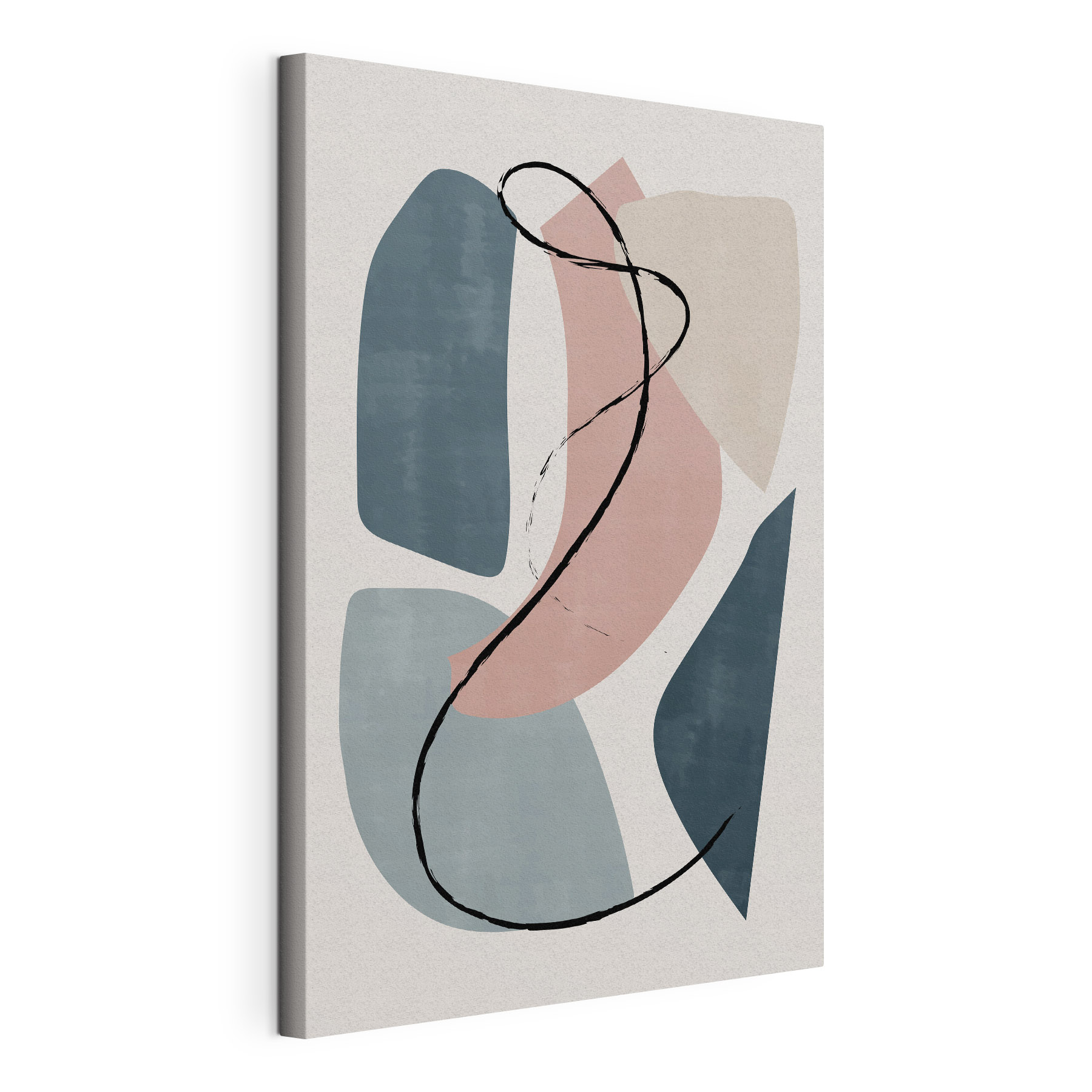 A art piece with a black line
