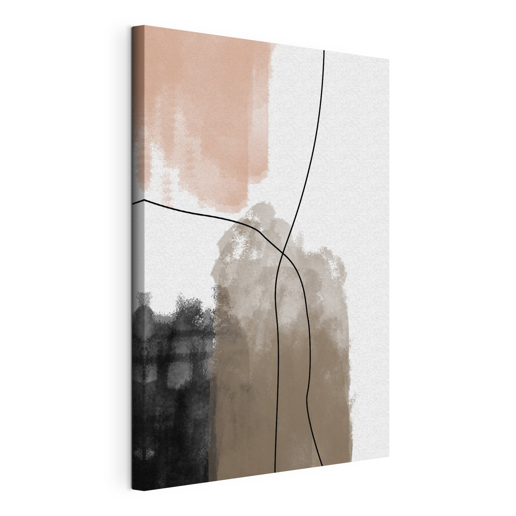 Black line on a white background Black line on a white background