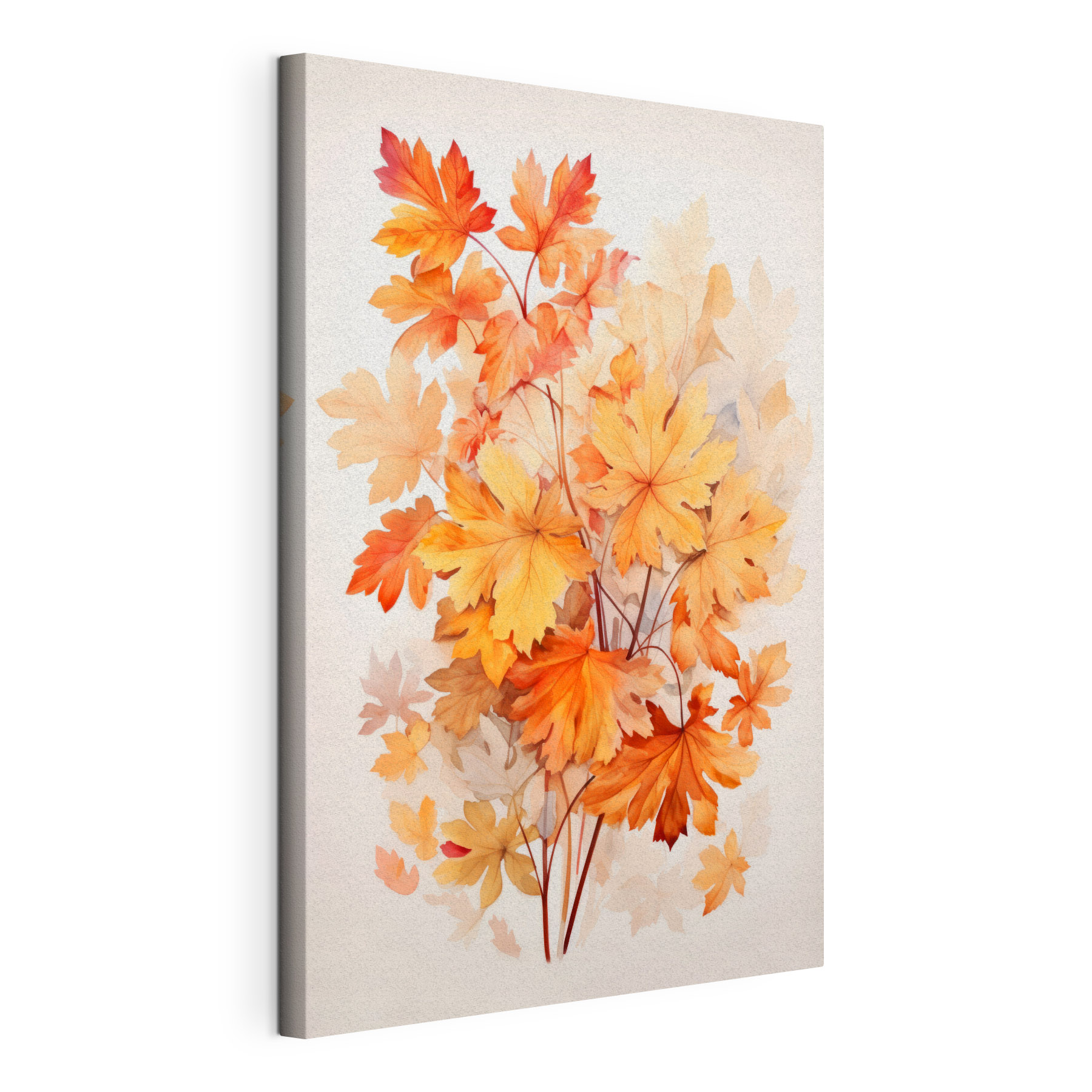 Painting of orange leaves