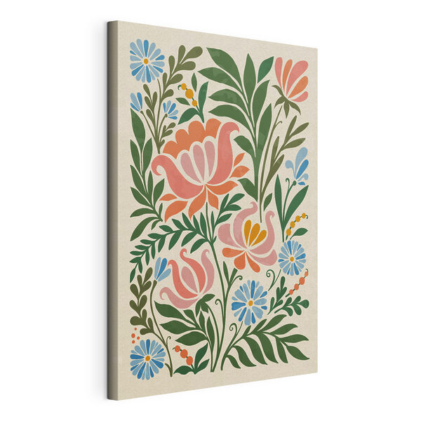 Cuadros Diseño floral colorido sobre fondo blanco (SKU: s36096) Cuadros Cuadros Diseño floral colorido sobre fondo blanco (SKU: s36096)