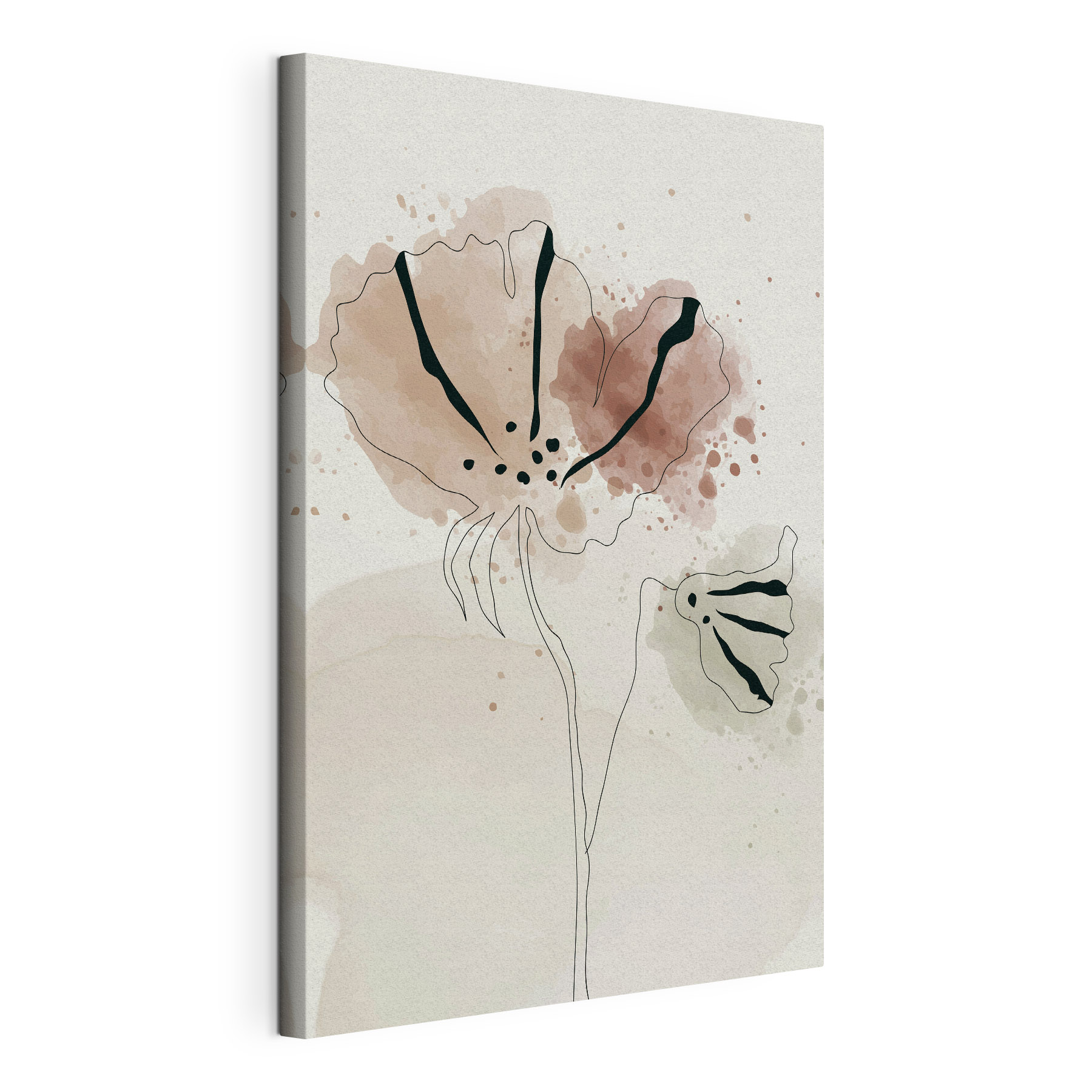 A drawing of flowers on a white background