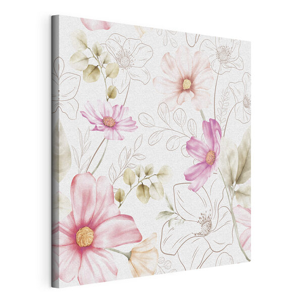 Cuadros Pasteles suaves en armonía floral (SKU: s36114) Cuadros Cuadros Pasteles suaves en armonía floral (SKU: s36114)