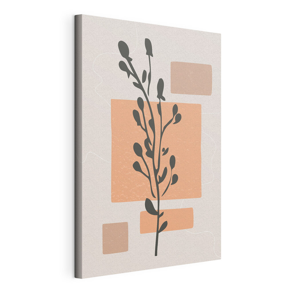 Plant with leaves and squares Plant with leaves and squares