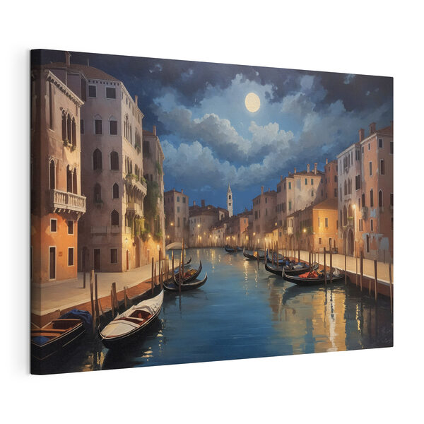Cuadros Un canal con barcas y edificios al fondo (SKU: s36240) Cuadros Cuadros Un canal con barcas y edificios al fondo (SKU: s36240)