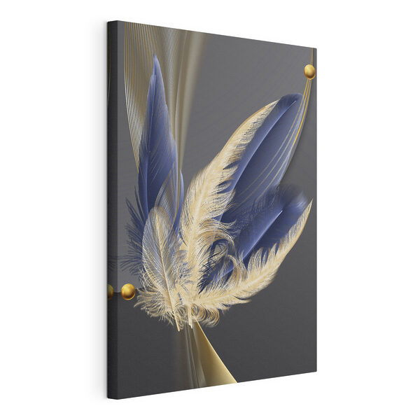 Cuadros Canvas print Elegant feathers in harmonious flow (SKU: s36324) Cuadros Cuadros Canvas print Elegant feathers in harmonious flow (SKU: s36324)