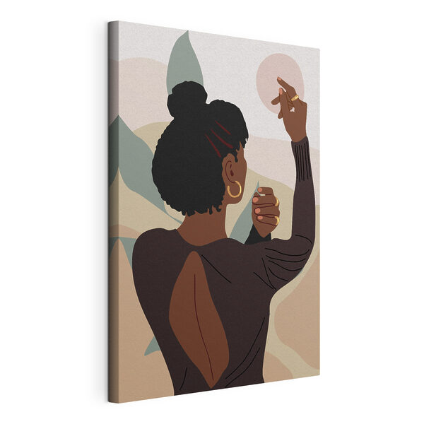 Cuadros Mujer pintando una pared (SKU: s36372) Cuadros Cuadros Mujer pintando una pared (SKU: s36372)