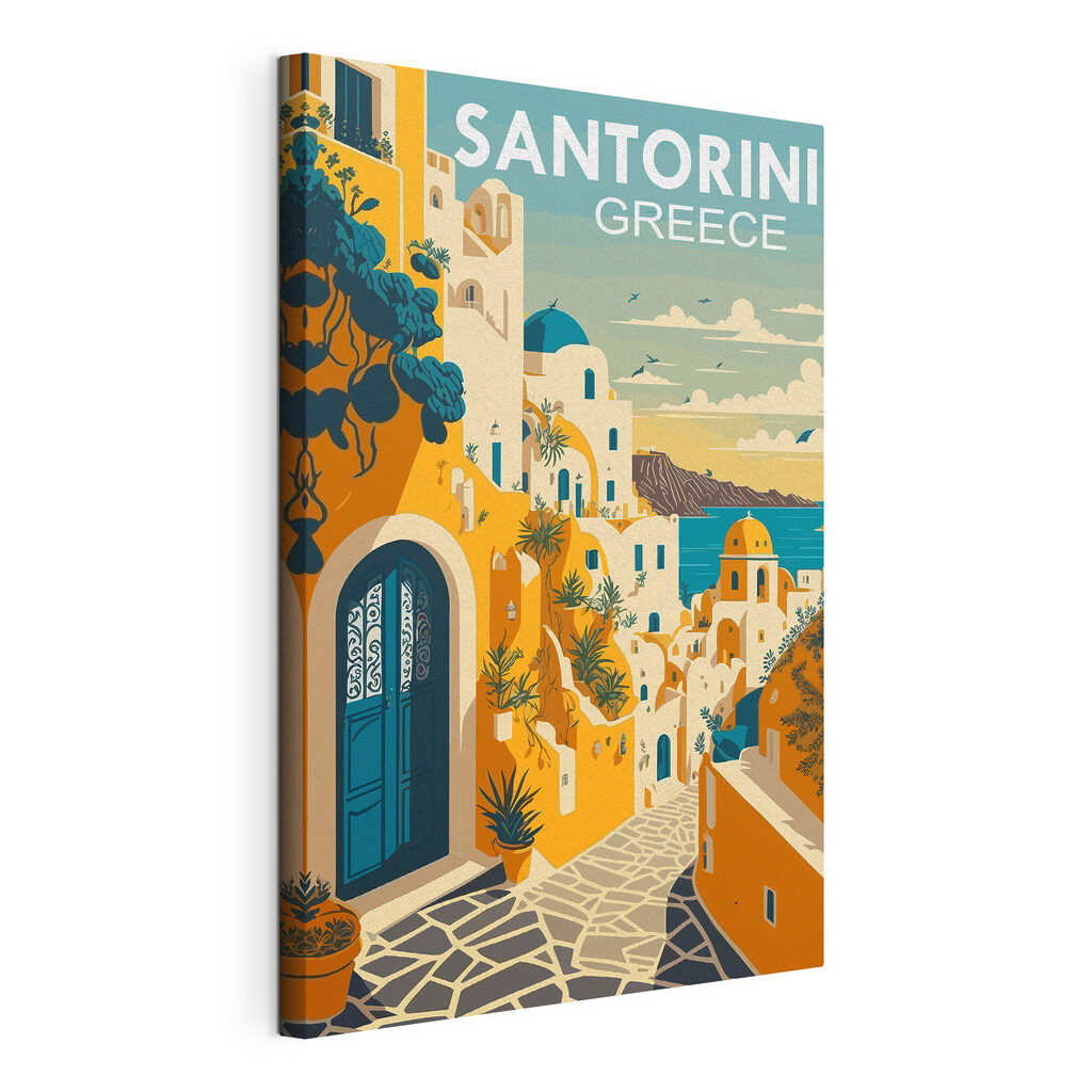 Colorful city with a blue door and a blue door Colorful city with a blue door and a blue door