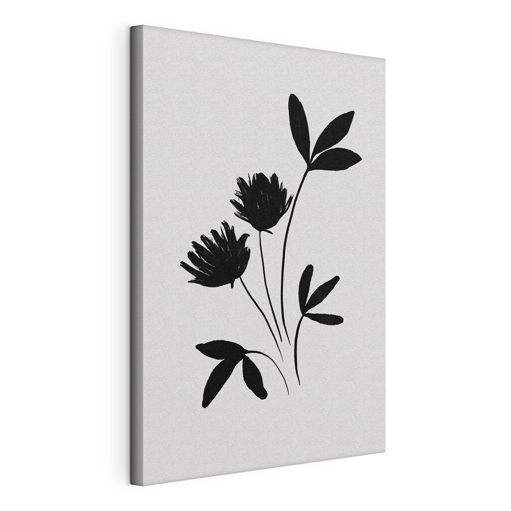 Black silhouette of flowers Black silhouette of flowers