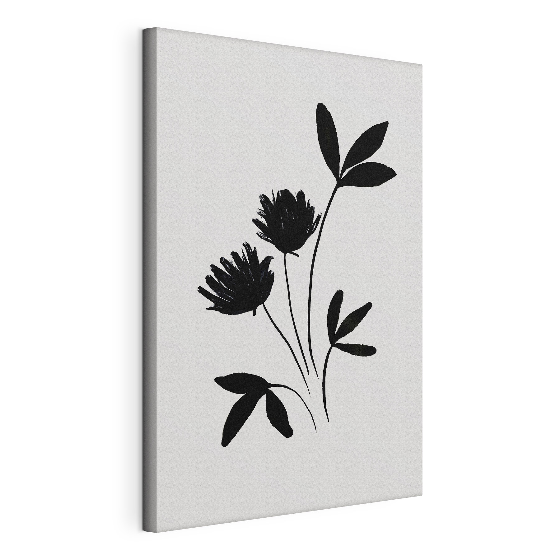 Black silhouette of flowers Black silhouette of flowers