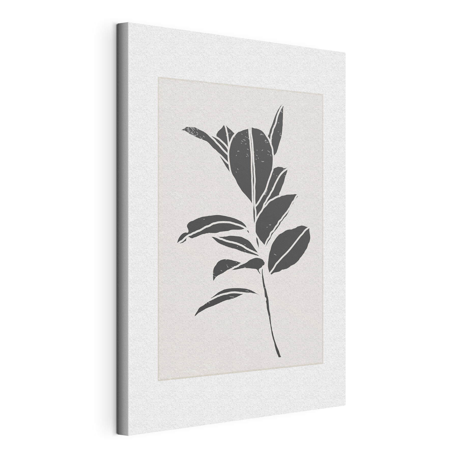 Black and white drawing of a plant