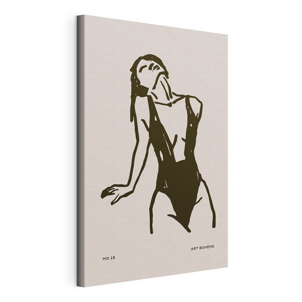 Drawing of a woman in a swimsuit Drawing of a woman in a swimsuit