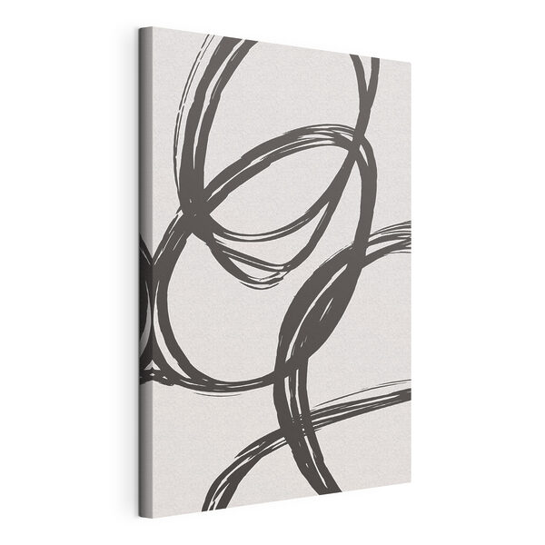 Cuadros Dibujo en blanco y negro de círculos (SKU: s36460) Cuadros Cuadros Dibujo en blanco y negro de círculos (SKU: s36460)