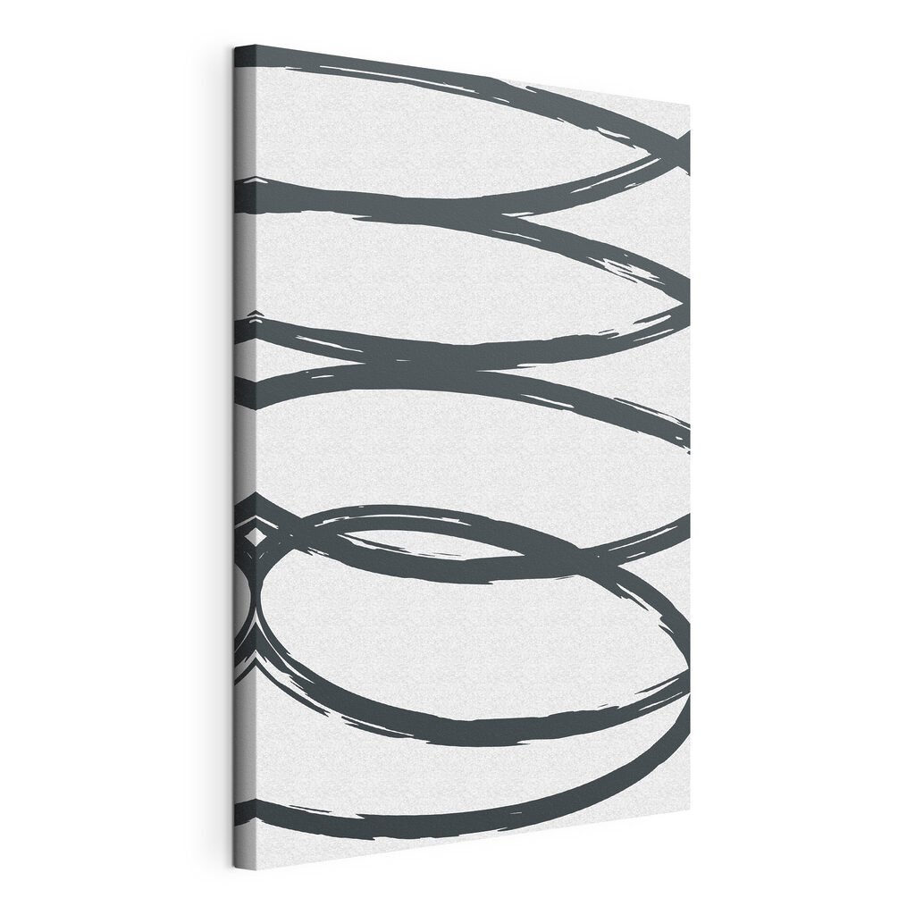 Black and white spirals