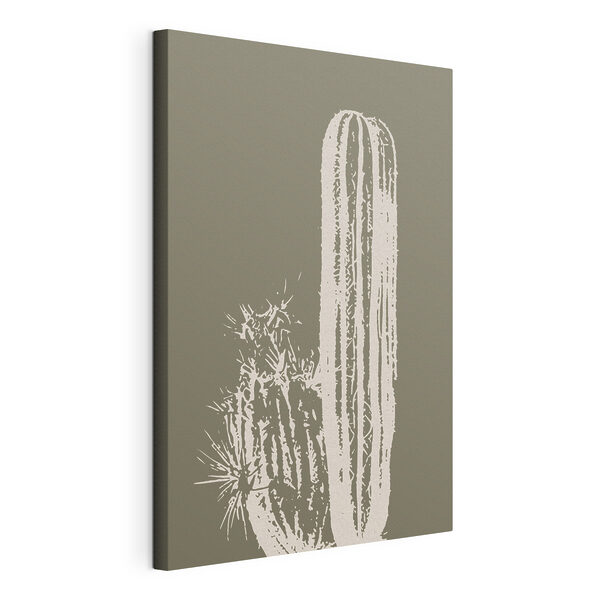Cuadros Cactus blanco sobre fondo marrón (SKU: s36477) Cuadros Cuadros Cactus blanco sobre fondo marrón (SKU: s36477)