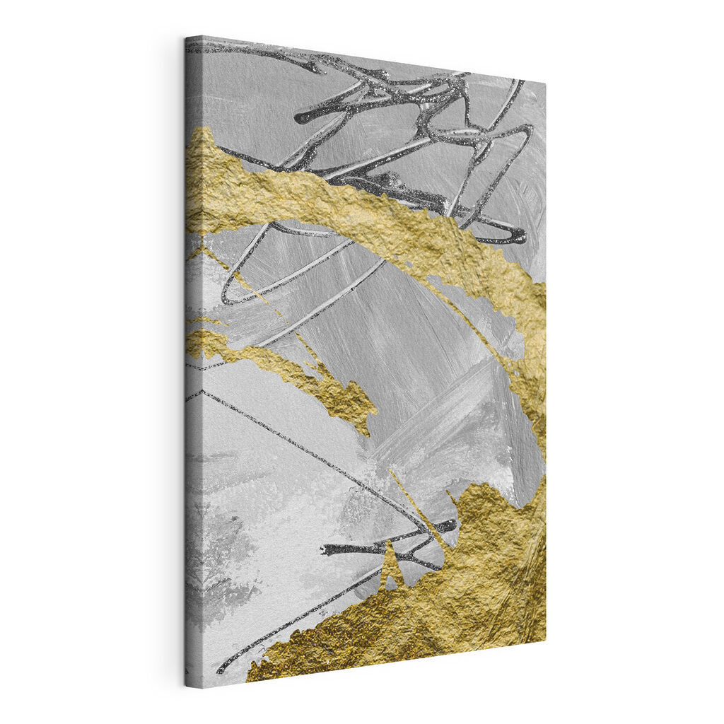 Metallic Textures: Silver Meets Yellow Metallic Textures: Silver Meets Yellow