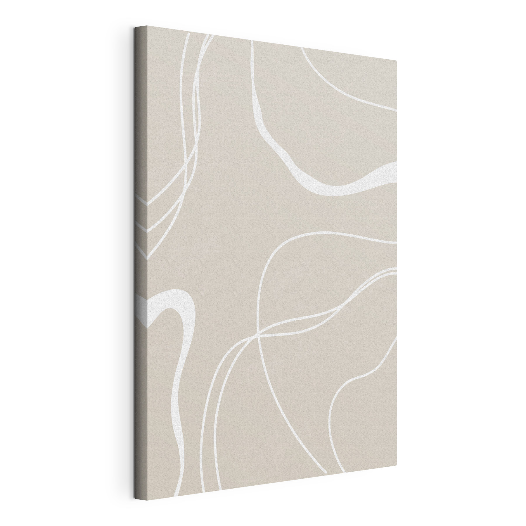 A white lines on a beige background A white lines on a beige background