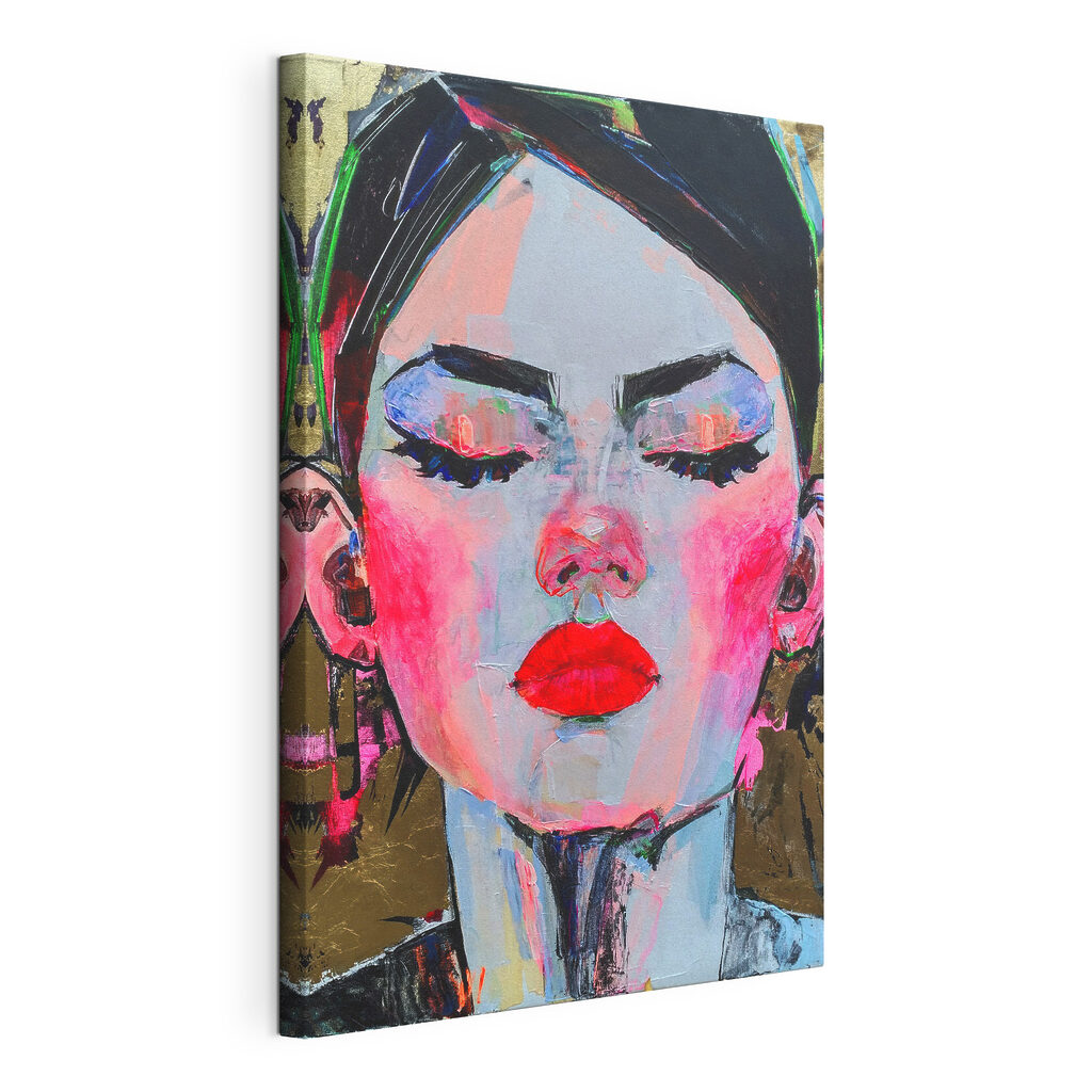 Vibrant portrait with bold colors