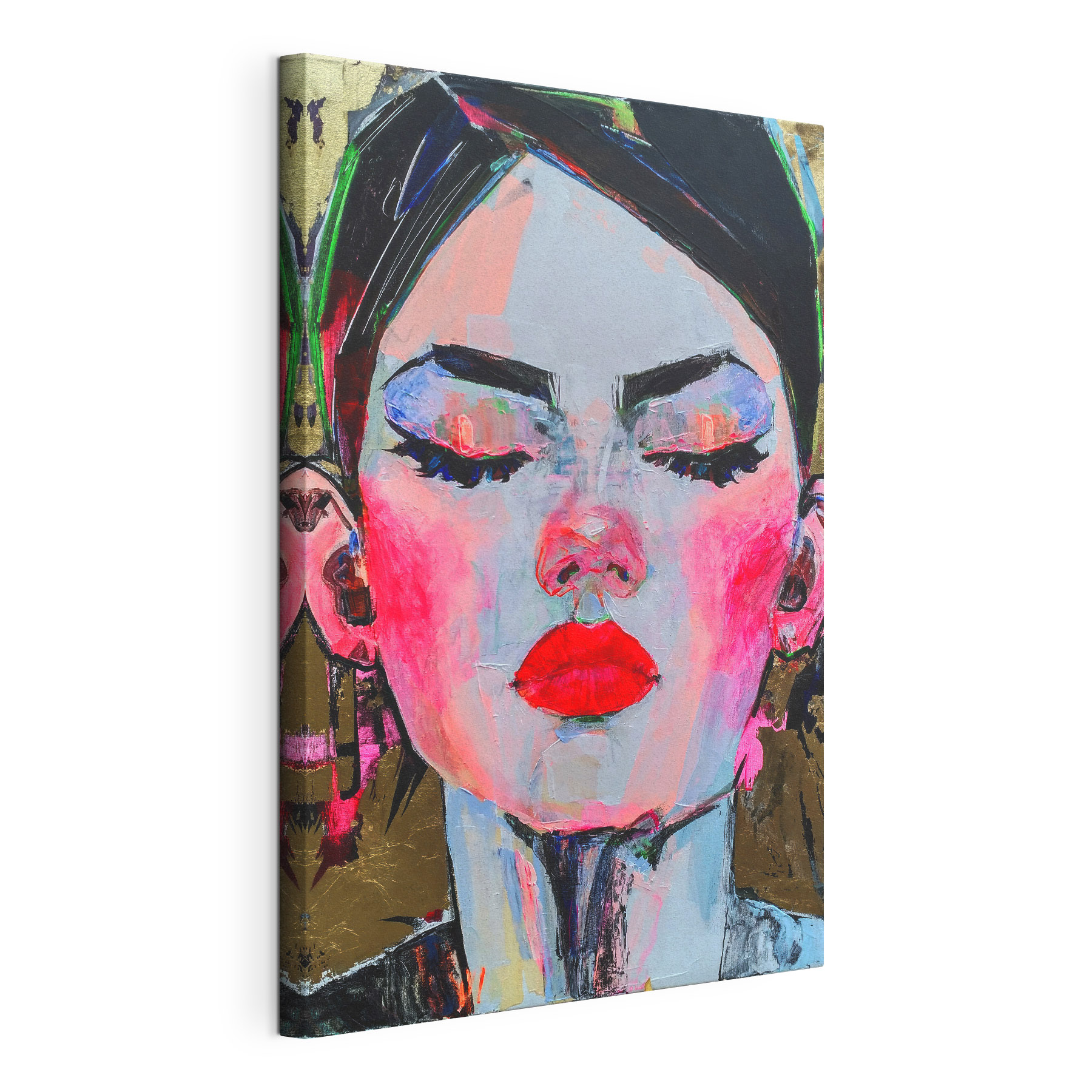 Vibrant portrait with bold colors