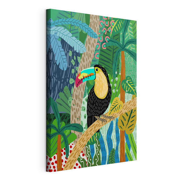 Cuadros Un pájaro posado en la rama de un árbol (SKU: s36595) Cuadros Cuadros Un pájaro posado en la rama de un árbol (SKU: s36595)