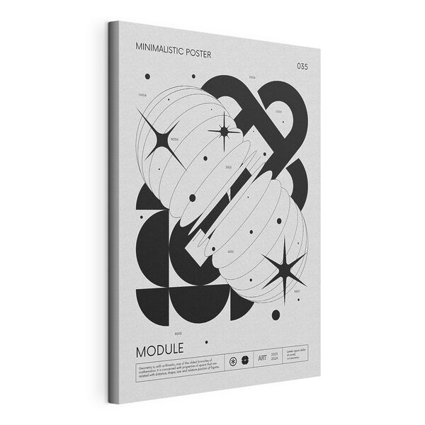 Cuadros Una imagen en blanco y negro de formas geométricas (SKU: s36614) Cuadros Cuadros Una imagen en blanco y negro de formas geométricas (SKU: s36614)