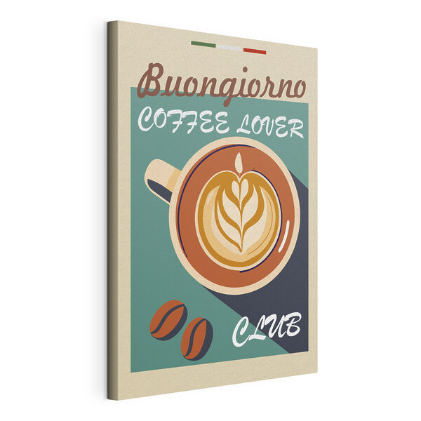 Cuadros Una taza de café con un dibujo de latte art (SKU: s36627) Cuadros Cuadros Una taza de café con un dibujo de latte art (SKU: s36627)
