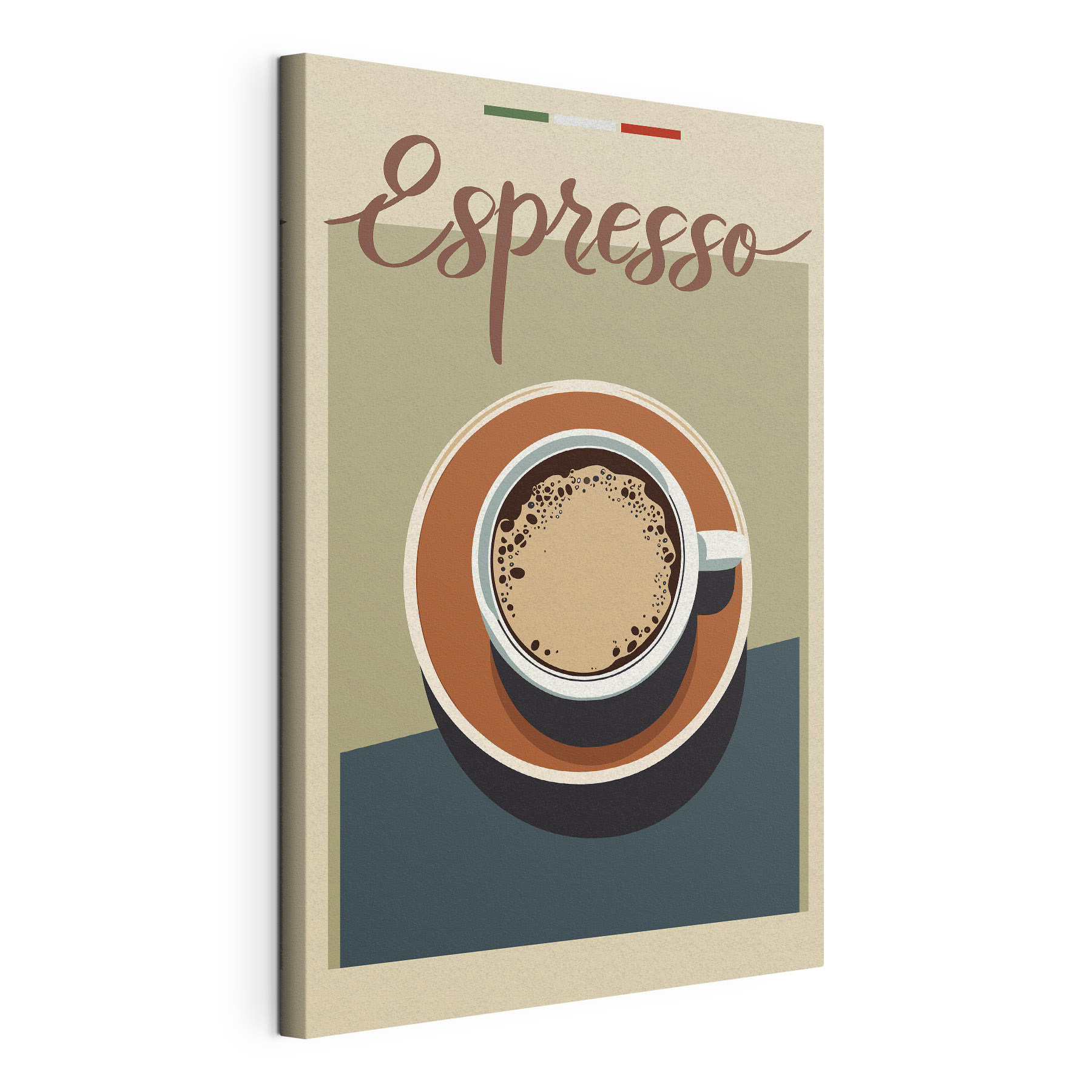 A cup of coffee on a saucer A cup of coffee on a saucer