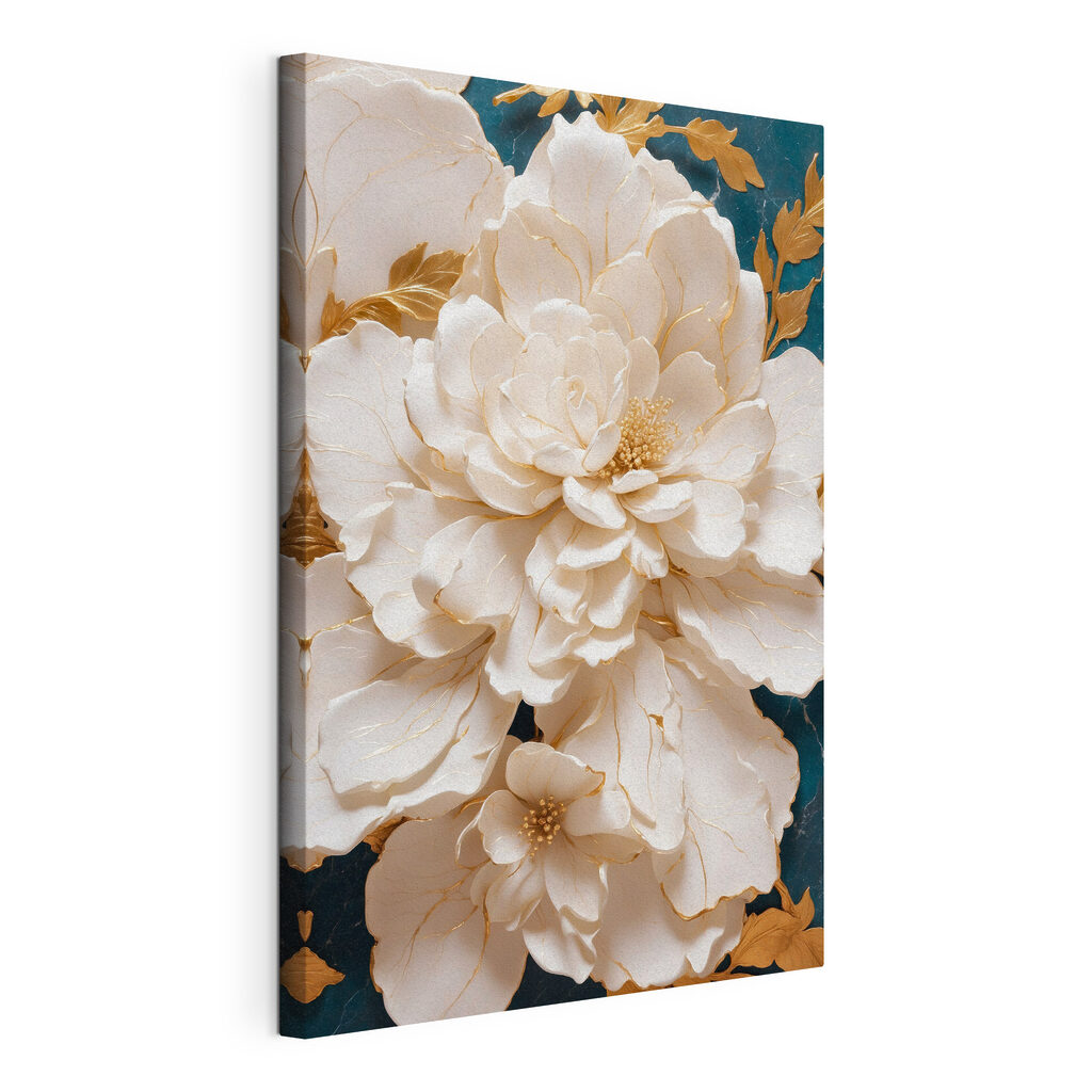 Elegant white blooms with delicate veins Elegant white blooms with delicate veins