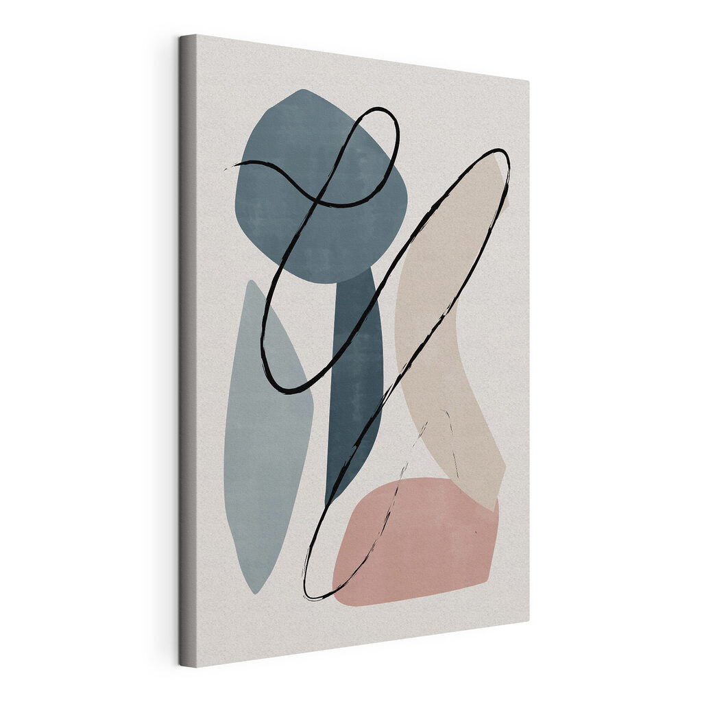 A art piece with different shapes and colors A art piece with different shapes and colors