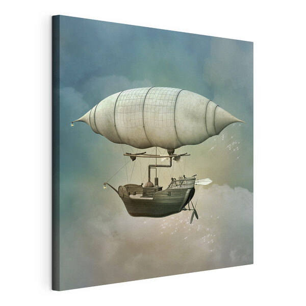 Cuadros Una aeronave steampunk en el cielo (SKU: s36706) Cuadros Cuadros Una aeronave steampunk en el cielo (SKU: s36706)