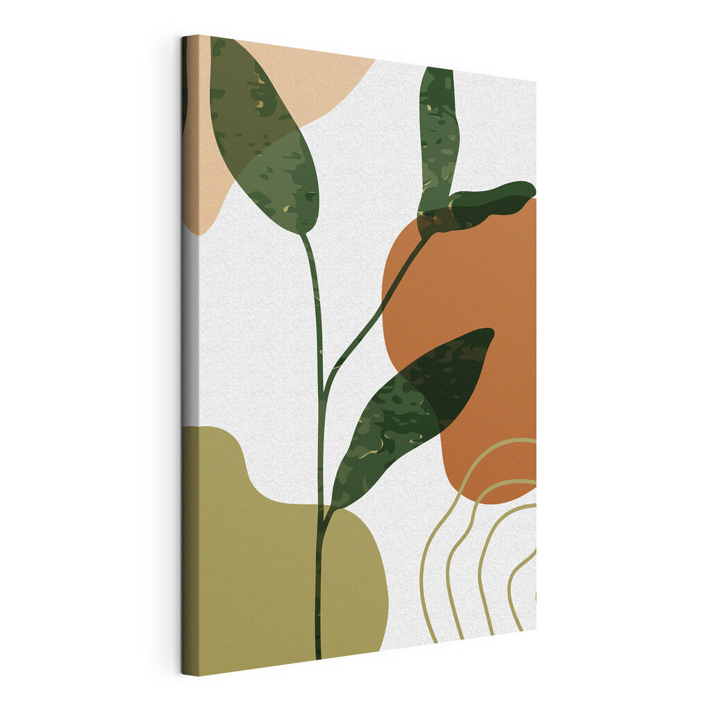 A green plant with brown and orange spots A green plant with brown and orange spots