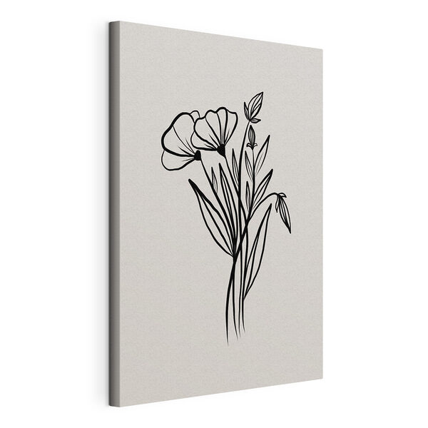 Cuadros Un dibujo de flores y hojas (SKU: s36714) Cuadros Cuadros Un dibujo de flores y hojas (SKU: s36714)