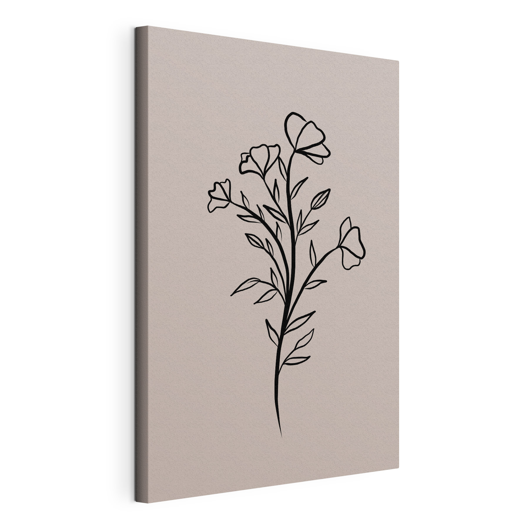 A drawing of a flower