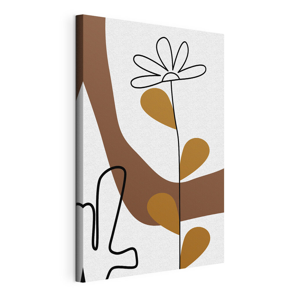 A drawing of a flower