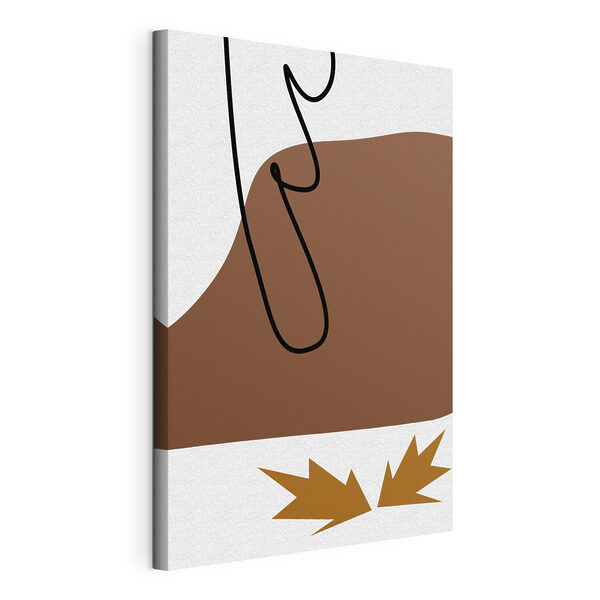 Cuadros Cuadros Un dibujo en marrón y negro (SKU: s36784)