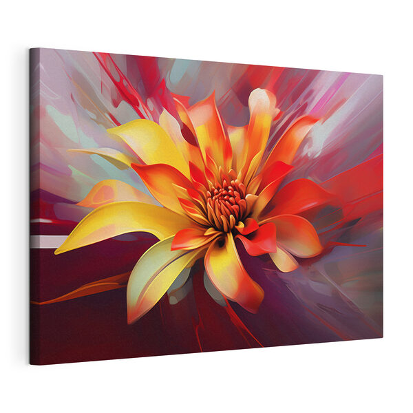 Cuadros Una flor de colores vivos con el centro rojo (SKU: s36799) Cuadros Cuadros Una flor de colores vivos con el centro rojo (SKU: s36799)